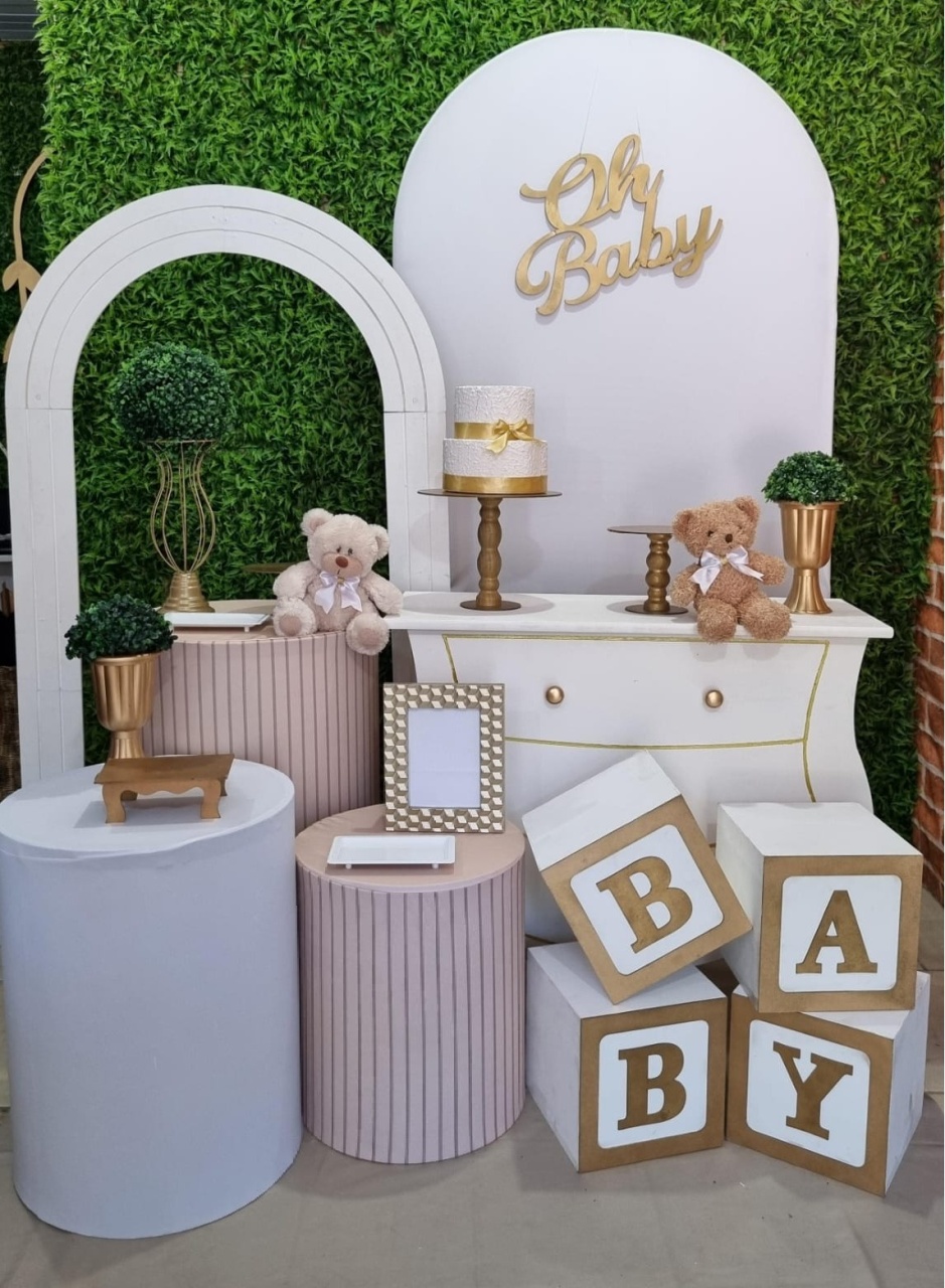 Chá de Bebe Portal E Romano -  Composição - Tchumfestasdecoracoes