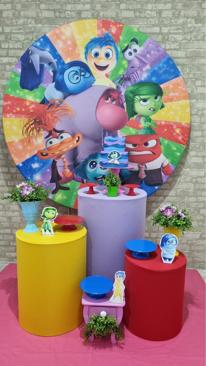Divertidamente - Ouro - Tchumfestasdecoracoes