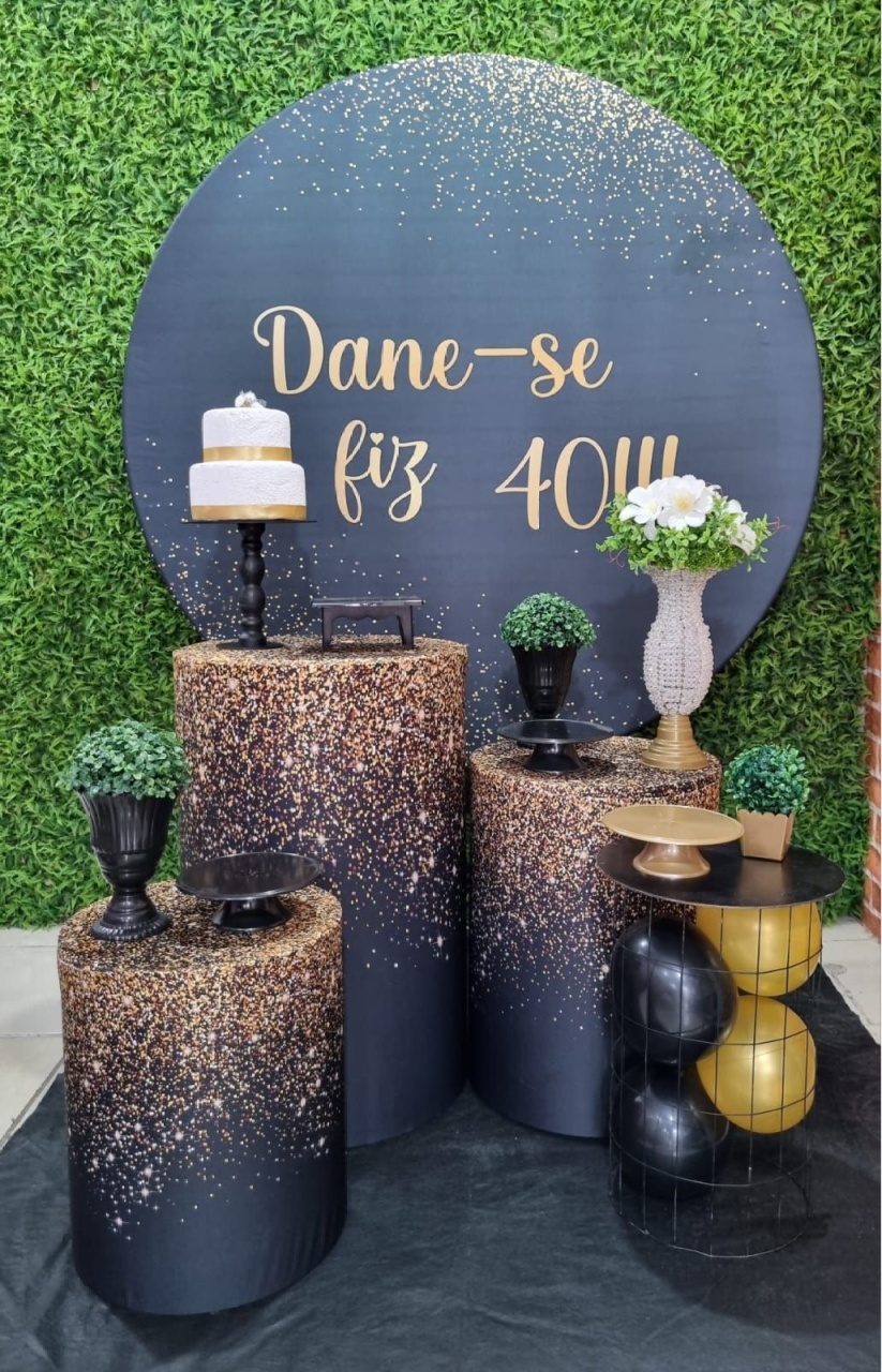 Dane-Se  Fiz 40 - Ouro - Tchumfestasdecoracoes