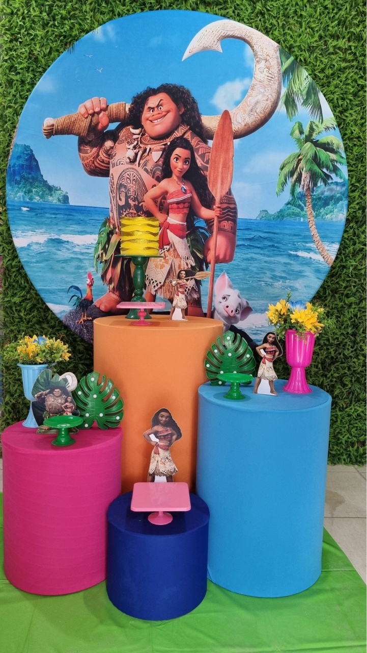 Moana Adulta - Ouro - Tchumfestasdecoracoes