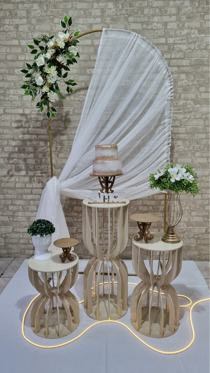 Casamento Ampulheta - Composição - Tchumfestasdecoracoes