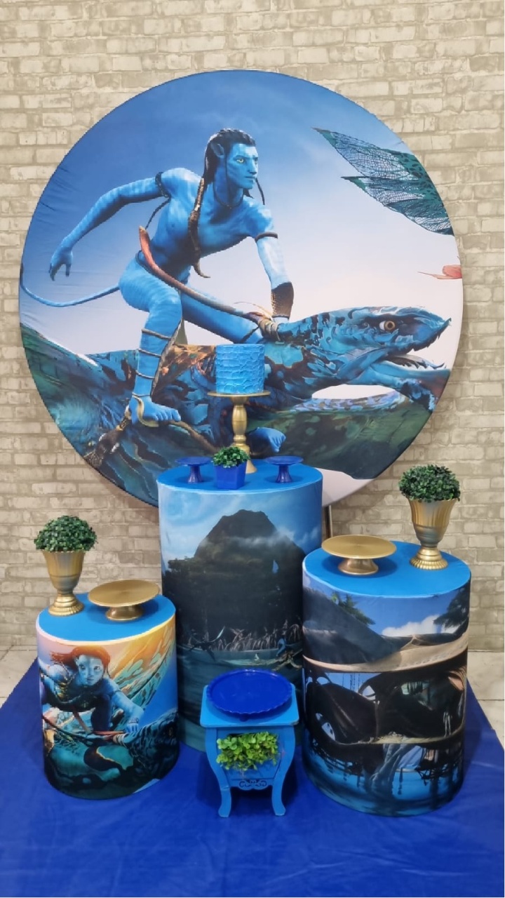 Avatar  - Ouro - Tchumfestasdecoracoes