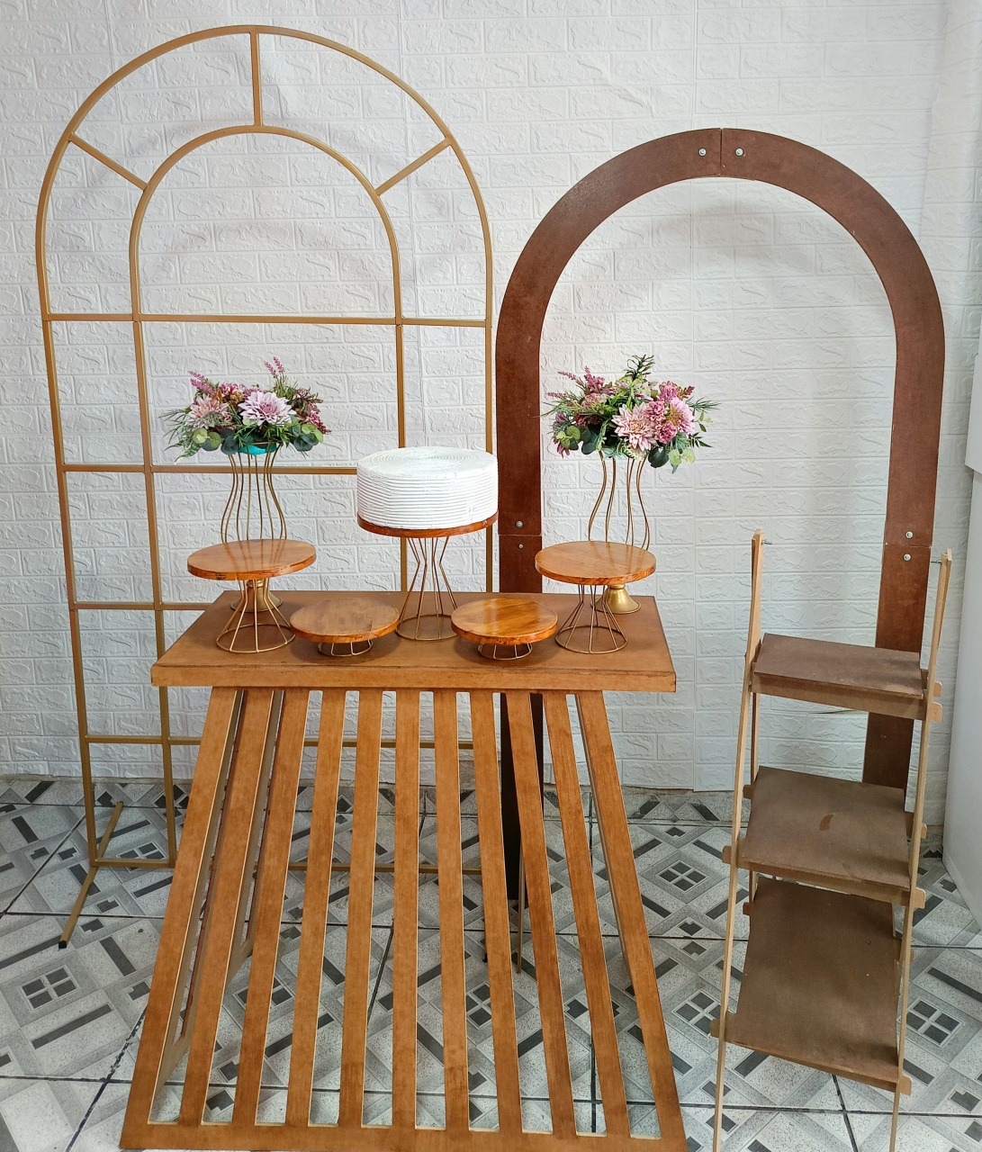Kit Composição Casamento,Noivado, Bodas G (Rústico)  - Mandy Decor Festas