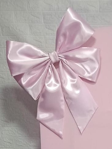 Laço G Rosa Bb Com Cetim - Mandy Decor Festas