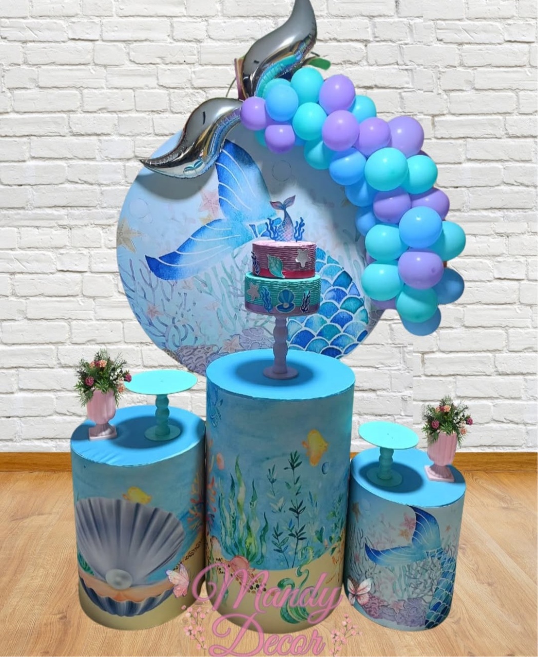 Kit P Sereia - Mandy Decor Festas