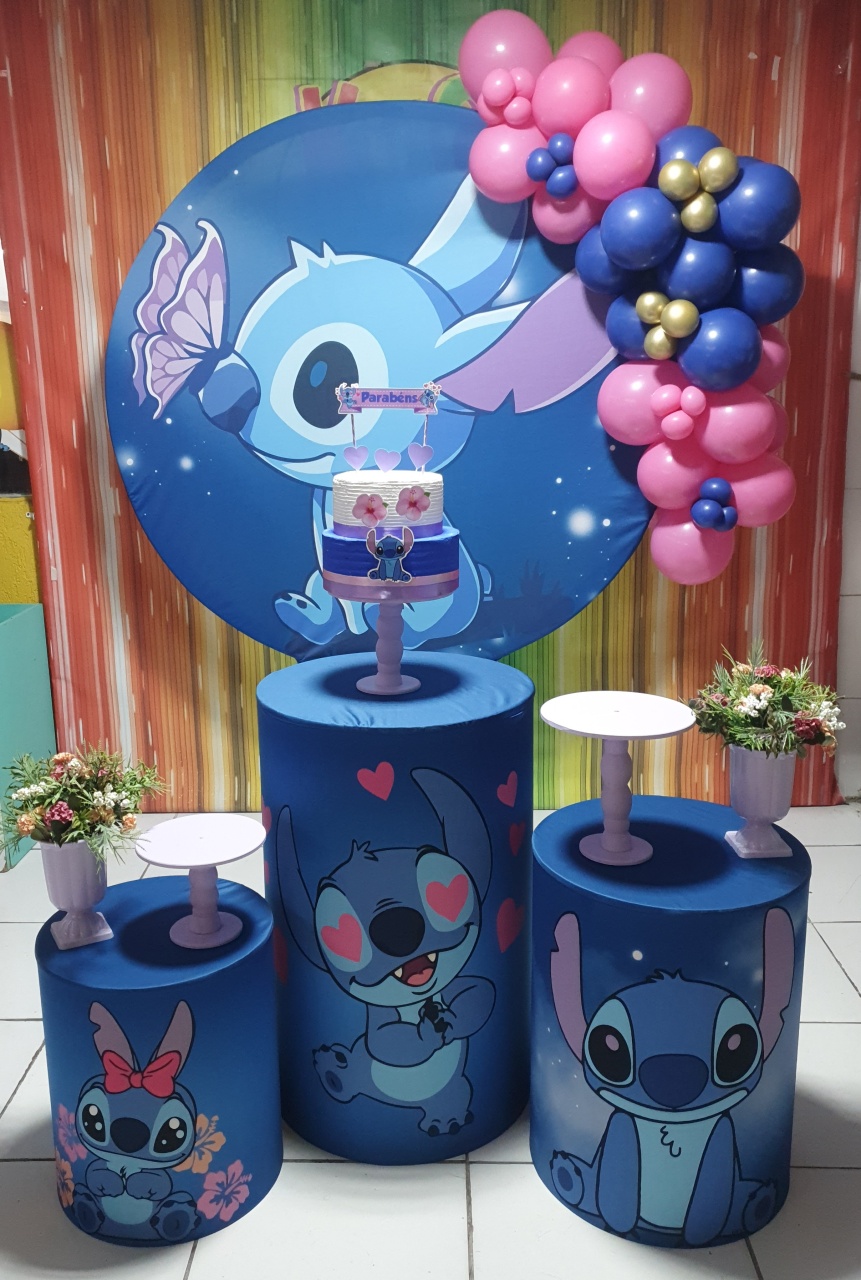 Kit P Stitchi Azul - Mandy Decor Festas