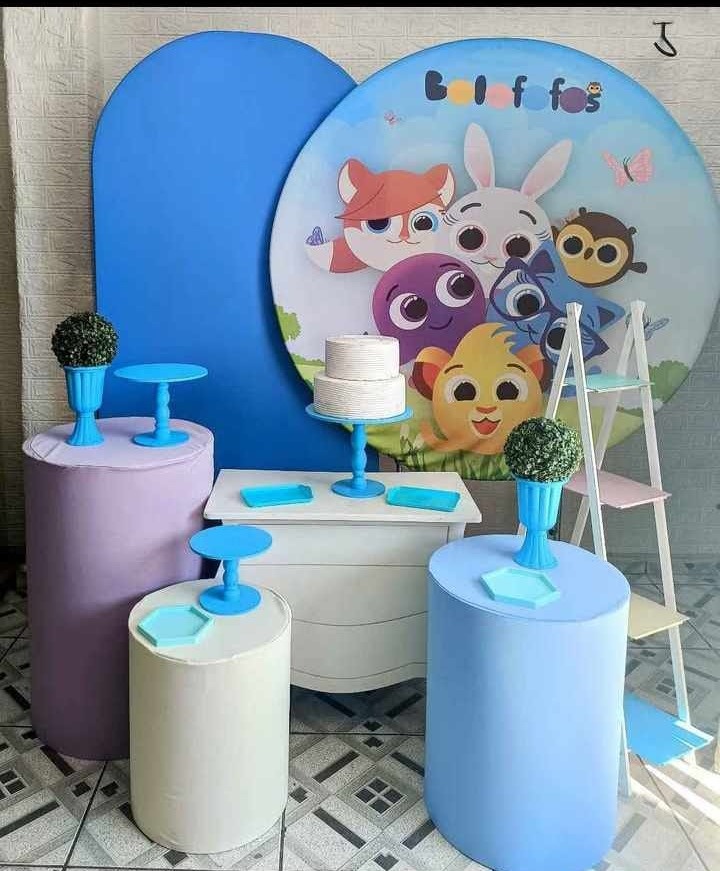 Kit Gg Bolofofos Candy Azul - Mandy Decor Festas