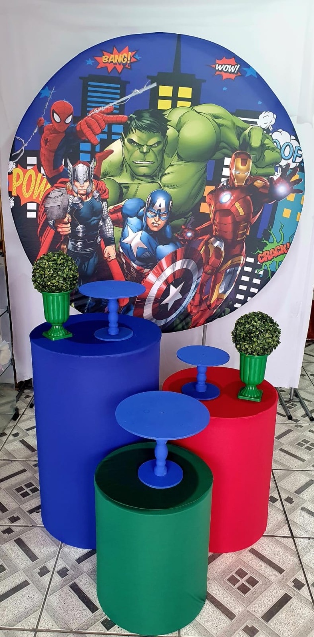 Kit P Avengers - Mandy Decor Festas