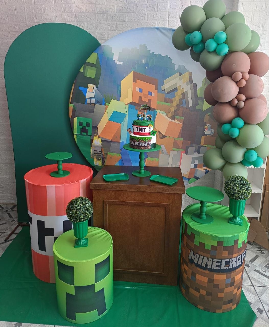 Kit G Minecraft - Mandy Decor Festas