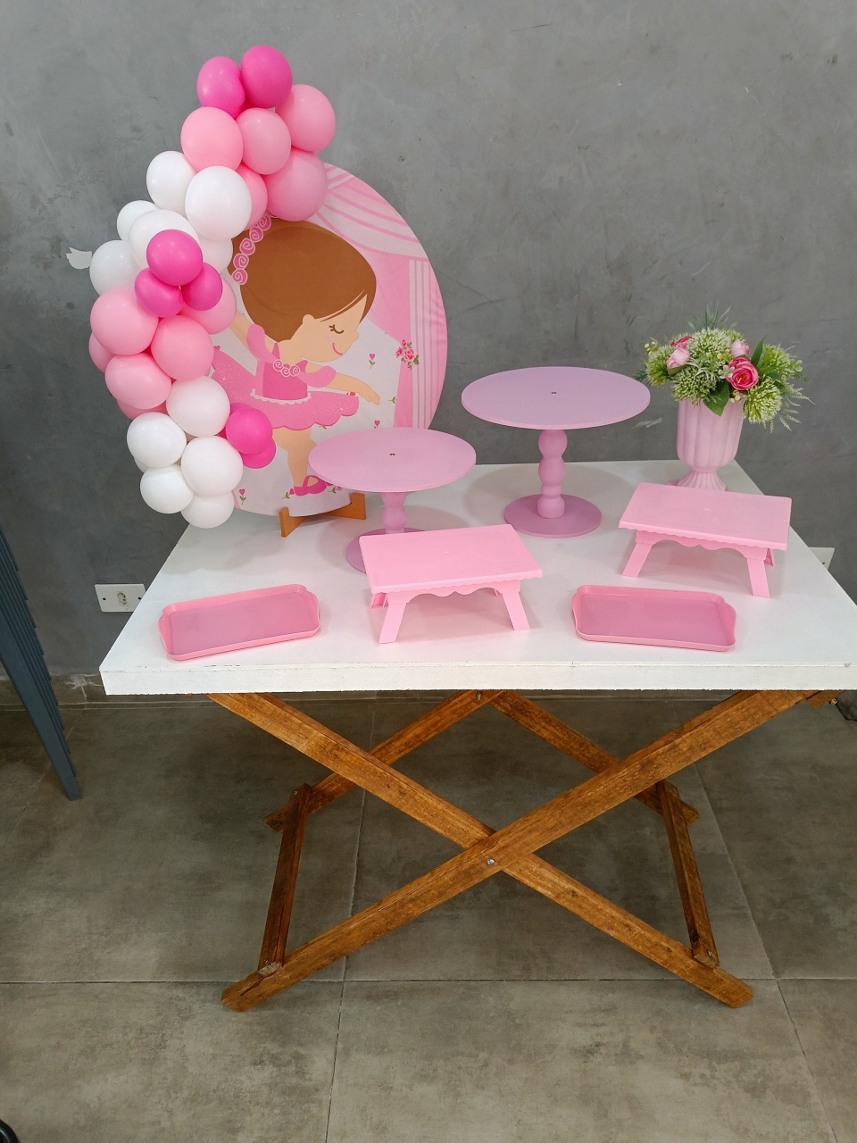 Kit Festa Na Mesa Bailarina  - Mandy Decor Festas