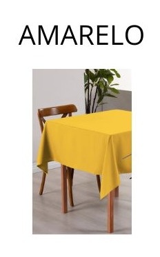 Toalhas de Mesa Amarela - Mandy Decor Festas