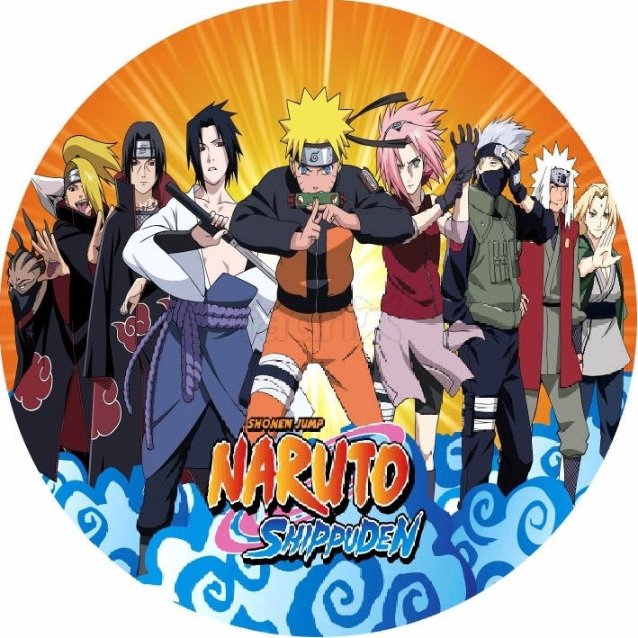 Painel Sublimado Circular  Naruto - Mandy Decor Festas