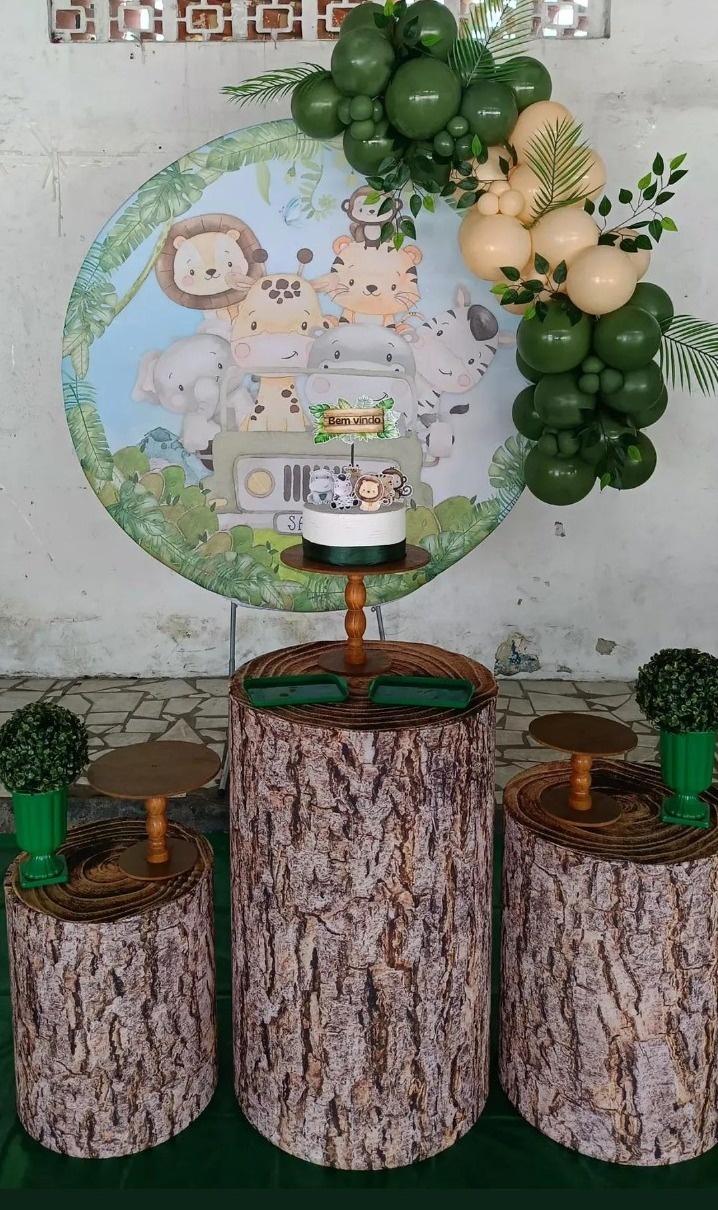 Kit P Safari Menino - Mandy Decor Festas