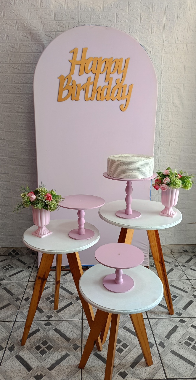Kit P Rosa - Mandy Decor Festas