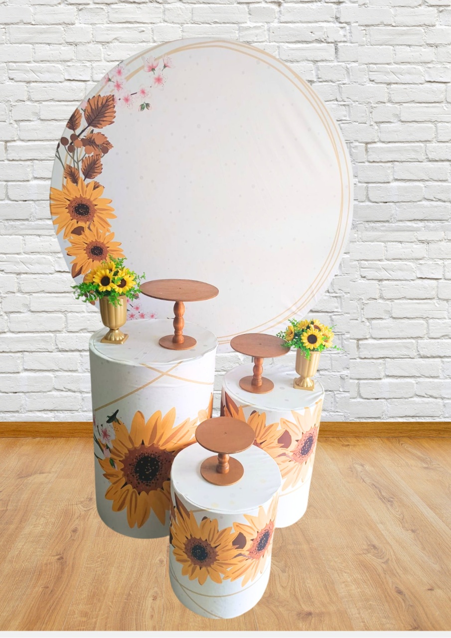 Kit P Girassol - Mandy Decor Festas