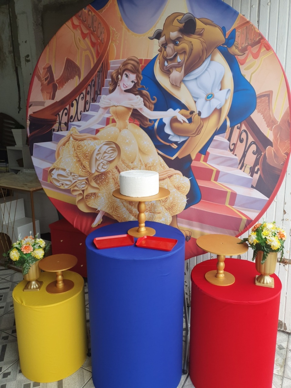 Kit P A Bela E A Fera - Mandy Decor Festas