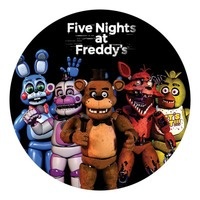 Painel Sublimado Circular Five Nigth and Freddys - Mandy Decor Festas