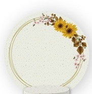 Painel Sublimado Circular Girassol - Mandy Decor Festas