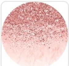 Painel Sublimado Circular Rosé Glitter  - Mandy Decor Festas