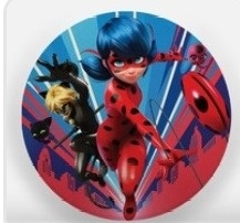 Painel Sublimado Circular Ladybug - Mandy Decor Festas