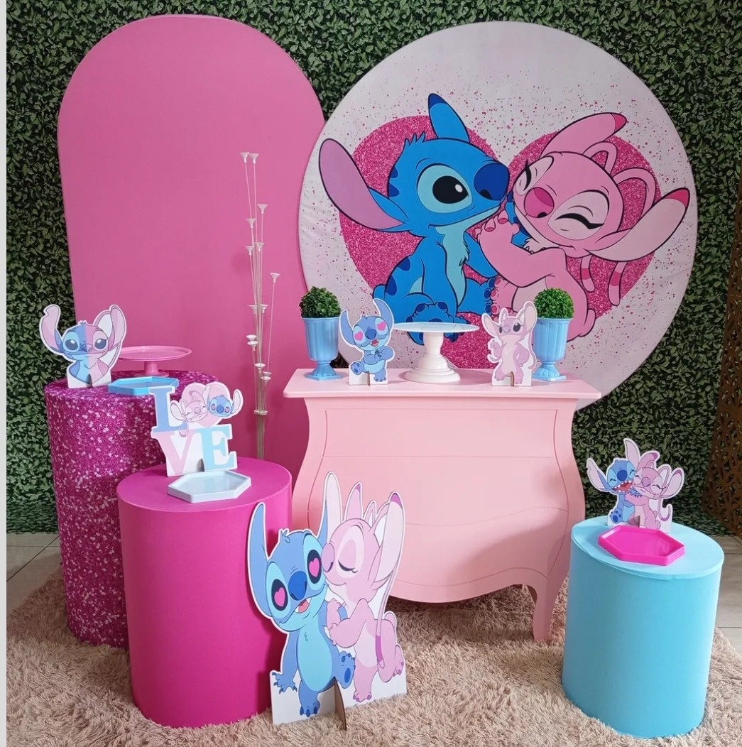 Kit Stitch E Angel - Decorações Tatiane Andrade 