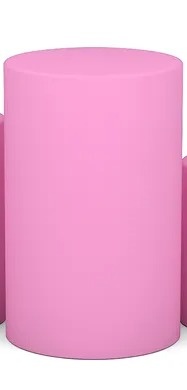 Capa Cilindro Rosa Claro P - Balloon Party Eventos