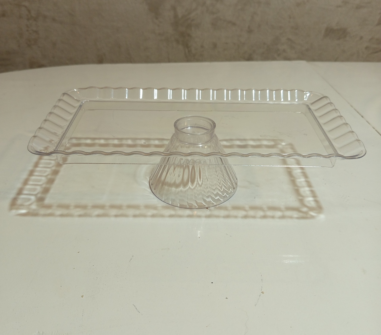 Bandeja Retangular Transparente - Balloon Party Eventos
