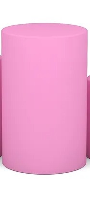 Capa Cilindro Rosa Claro G - Balloon Party Eventos