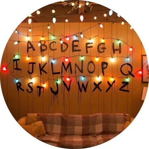 Painel Redondo Stranger Things - Balloon Party Eventos
