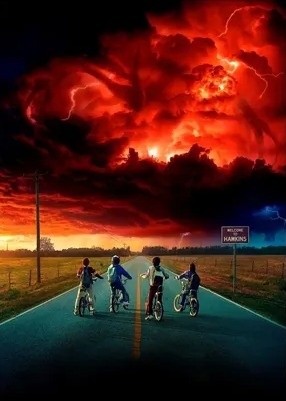 Painel Romano Stranger Things - Balloon Party Eventos