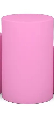 Capa Cilindro Rosa Claro M - Balloon Party Eventos