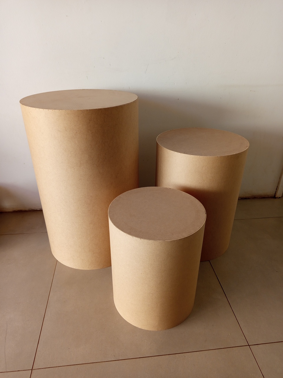 Trio Mesas Cilindro S/ Capas - Balloon Party Eventos