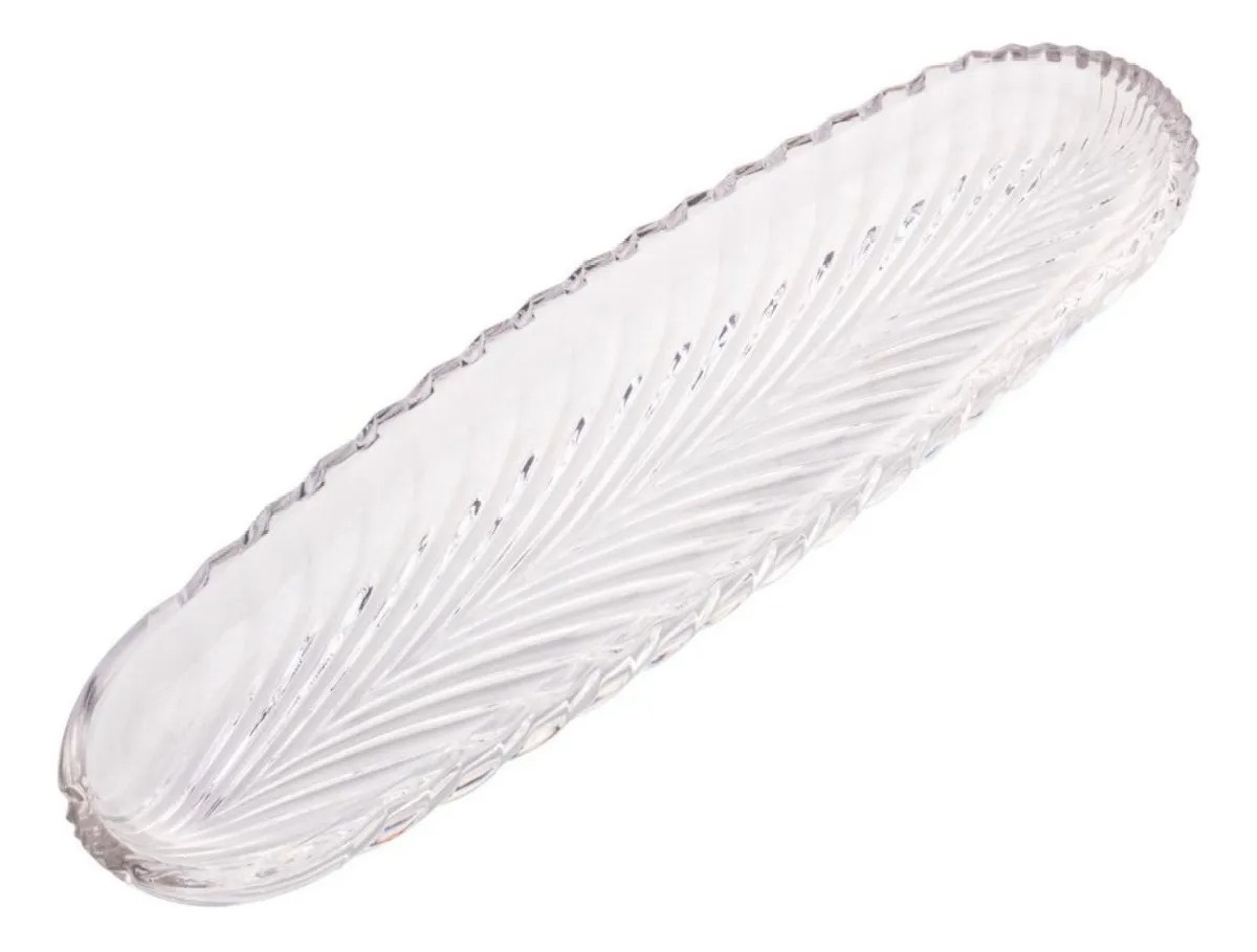 Prato Cristal Lior Oval  - Balloon Party Eventos