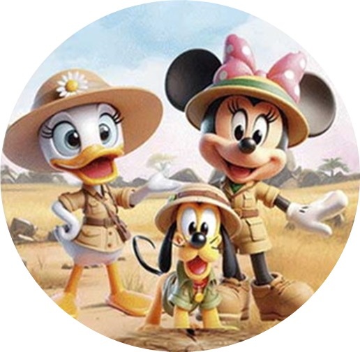 Painel Redondo Minnie Safai - Balloon Party Eventos