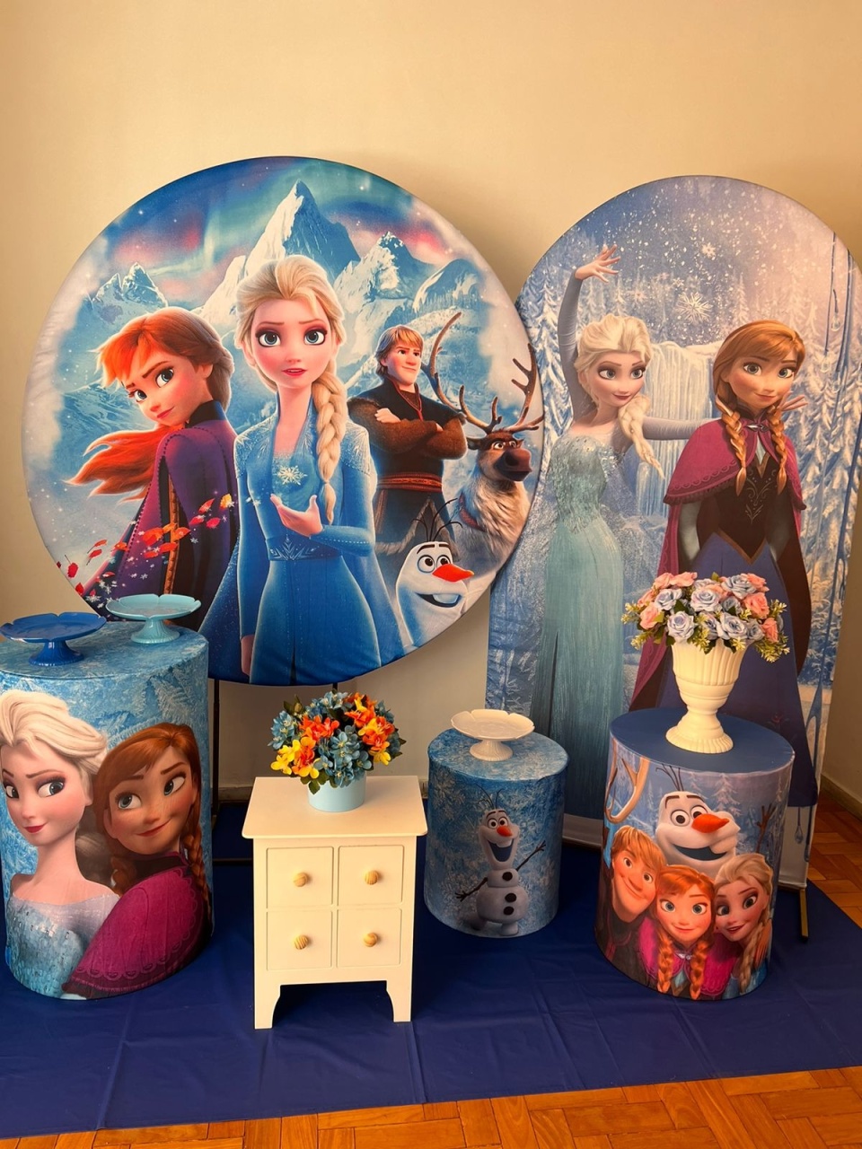 Frozen 2 (Painel Redondo) - kitfestabh