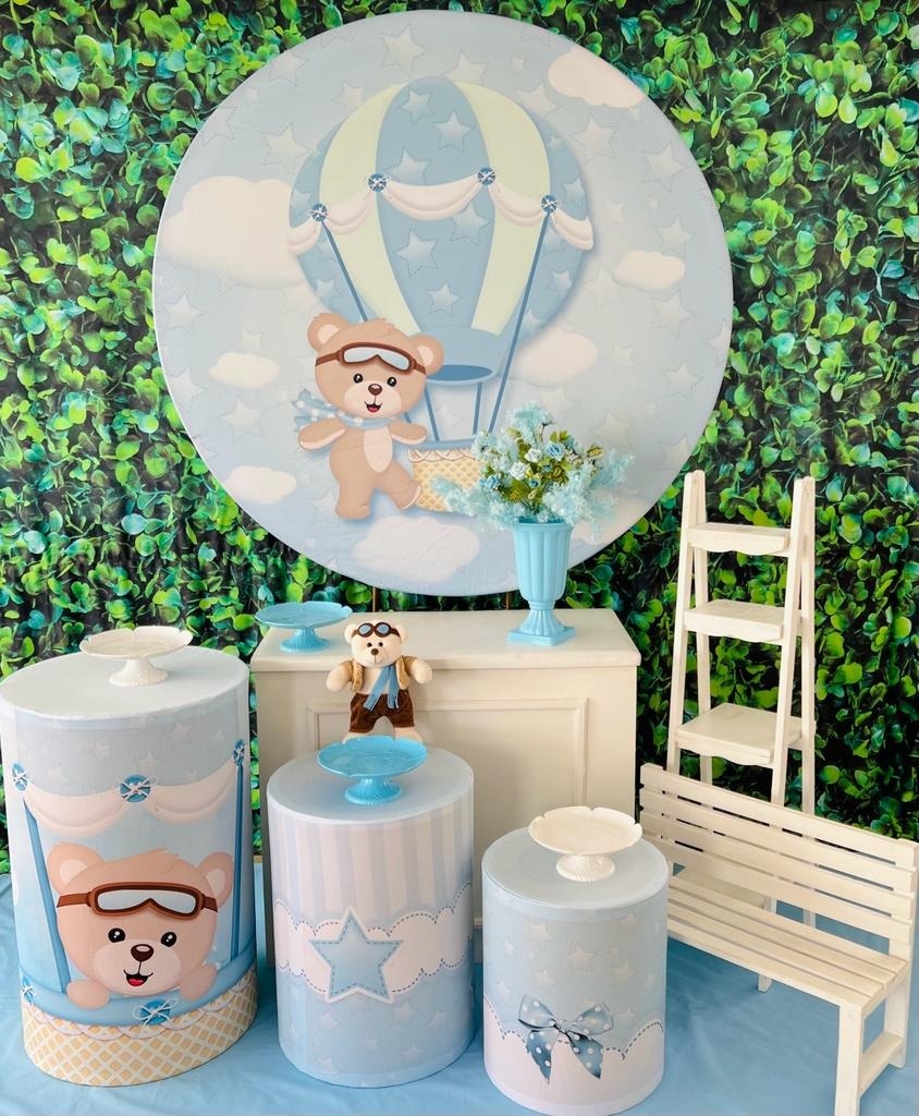Ursinho Baloeiro Com Mesa, Escadinha E Banquinho - kitfestabh