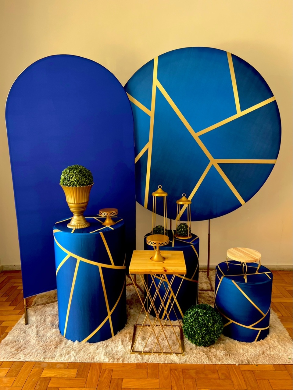 Azul E Dourado 1 Completo - kitfestabh