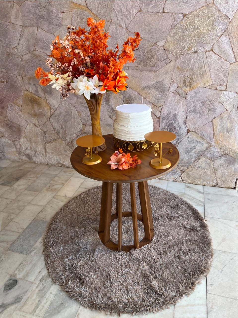 Flores Terrosas Com Mesa Ripada - kitfestabh