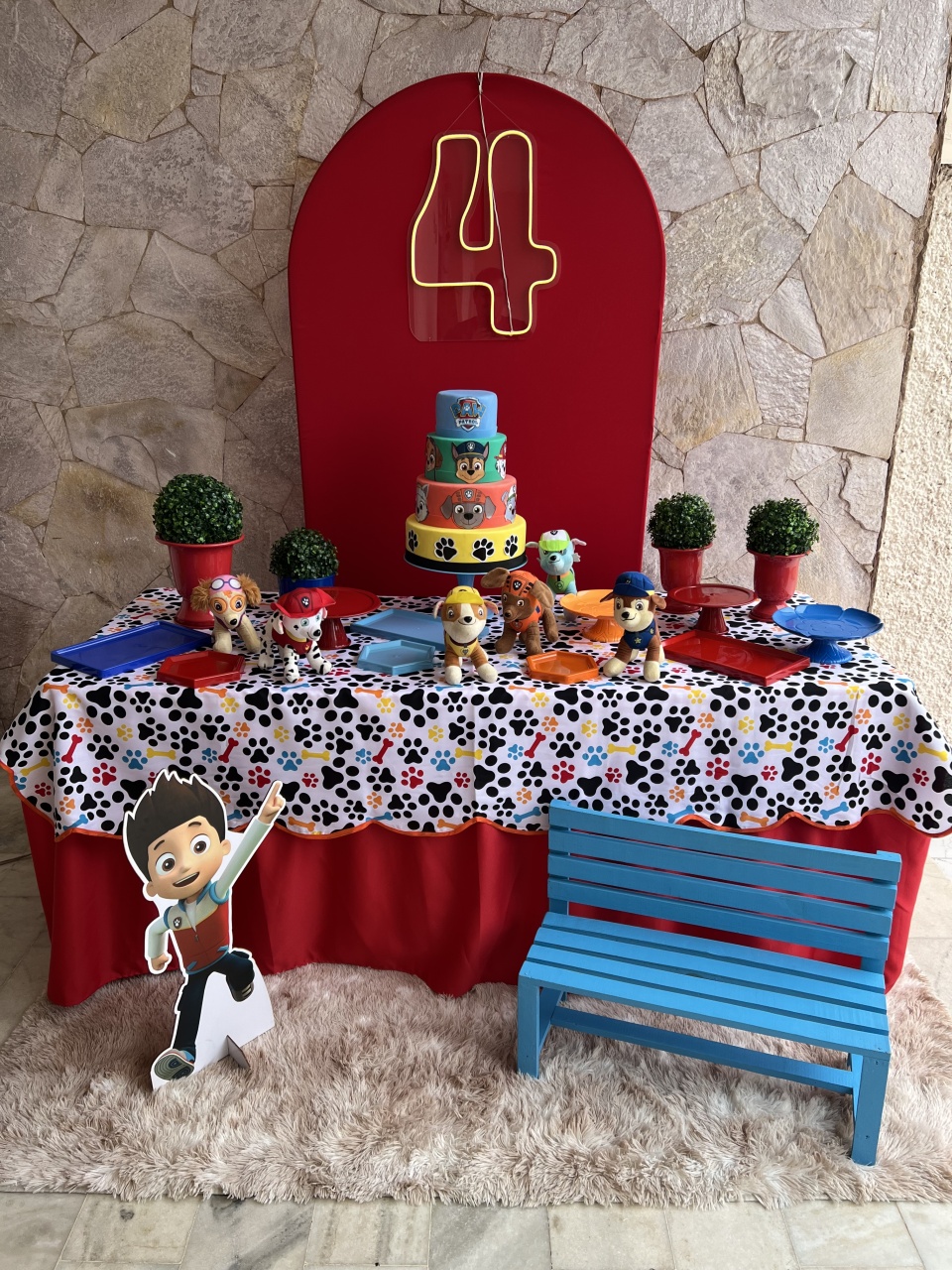 Patrulha Canina Com Mesa - kitfestabh