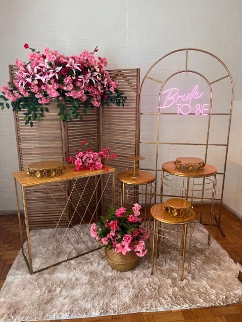 Chá de Lingerie Flores Fúcsia - kitfestabh
