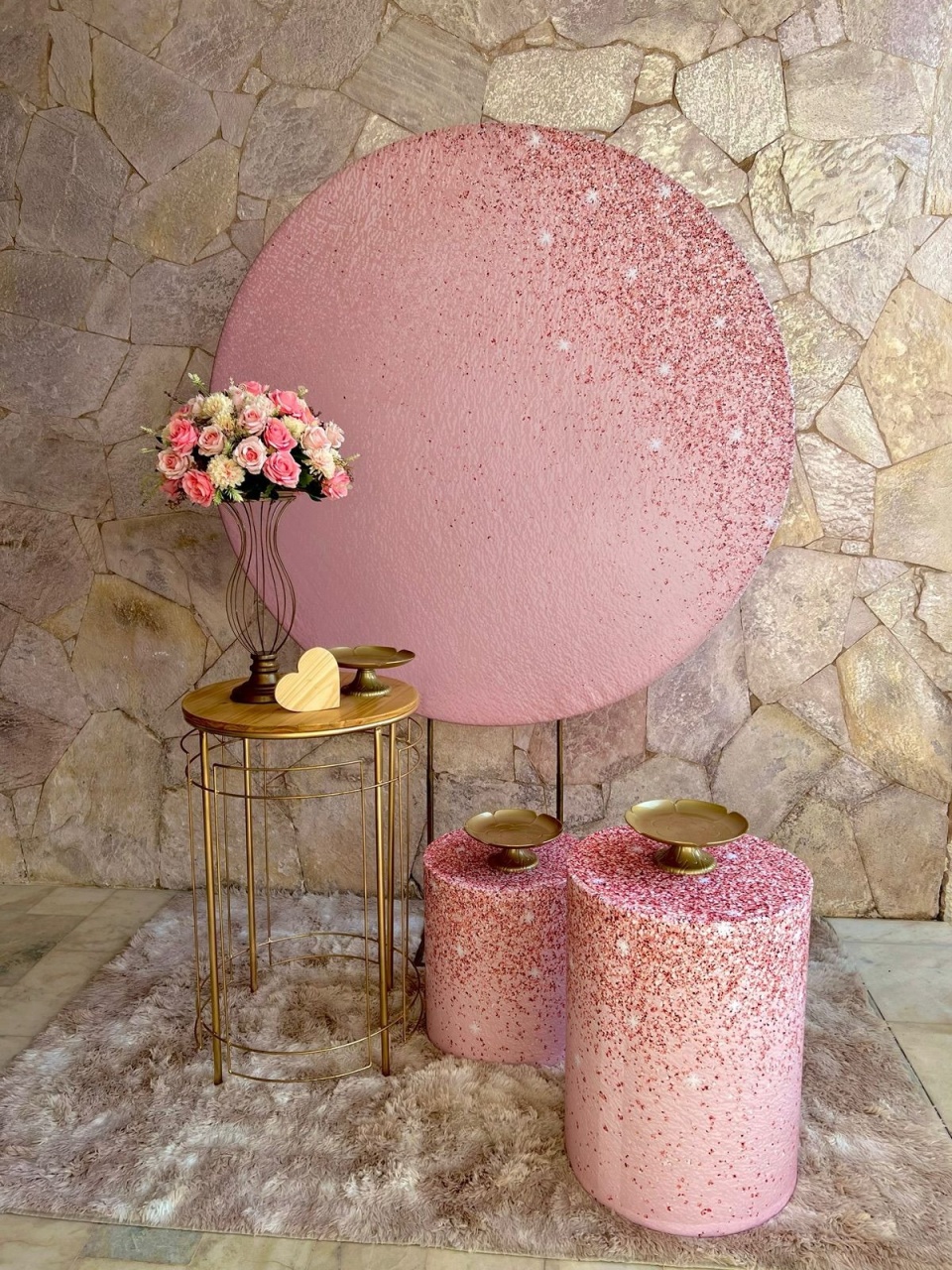 Rose Com Brilho Básico - kitfestabh