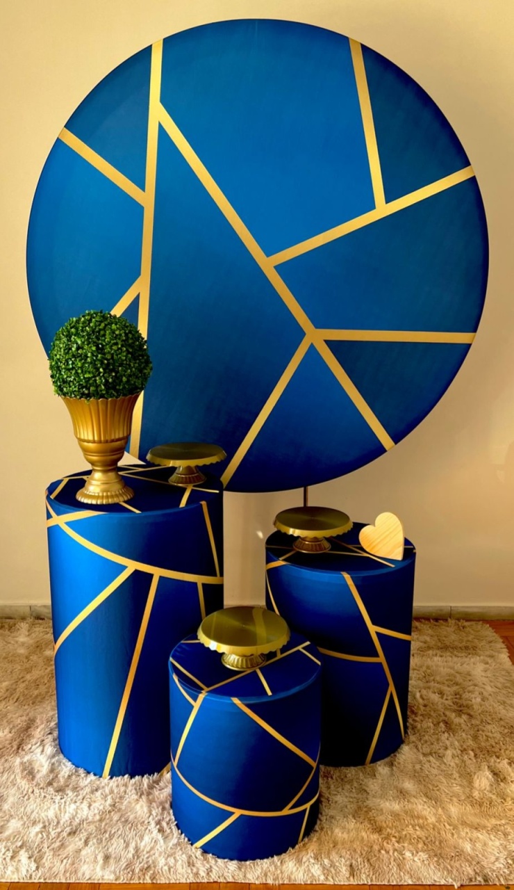 Azul E Dourado 1 Básico - kitfestabh
