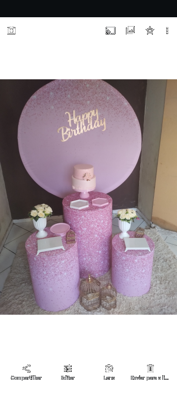 Sublimado Rosa Glitter - KELLI CRISTINA SANTANA