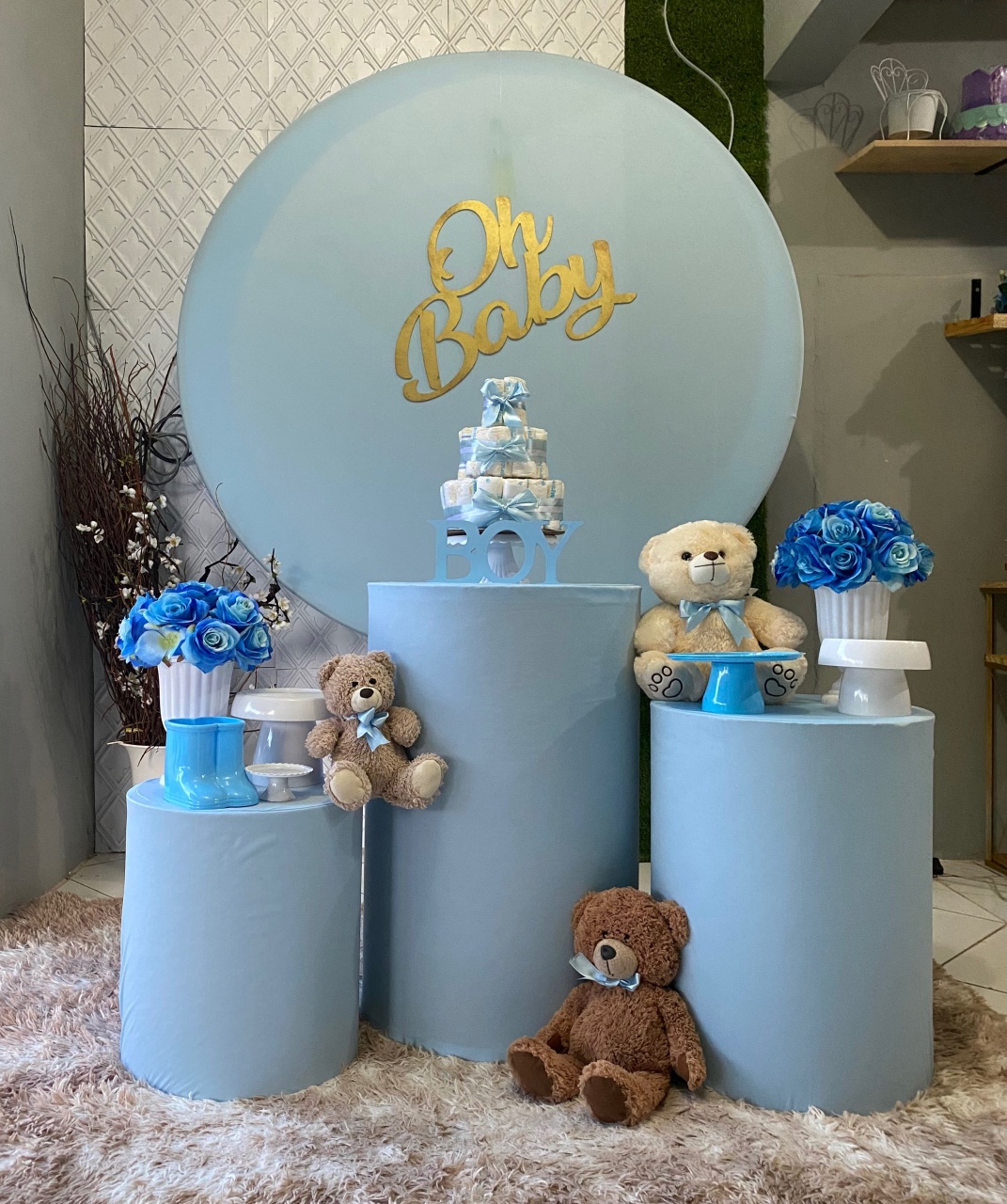 Kit Simples Chá Menino Azul Bebê  - KELLI CRISTINA SANTANA
