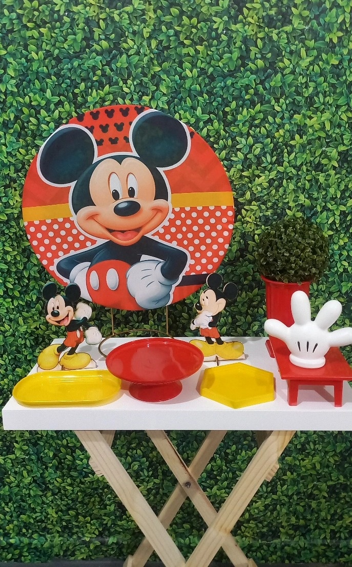 Kit Na Mesa Mickey - Dafê Pegue e Monte 