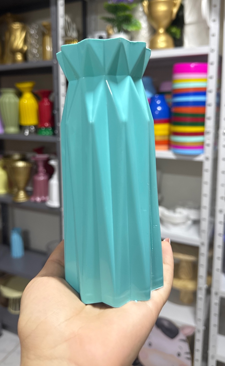 Vaso Estrelado Ciano  - Mini Festas