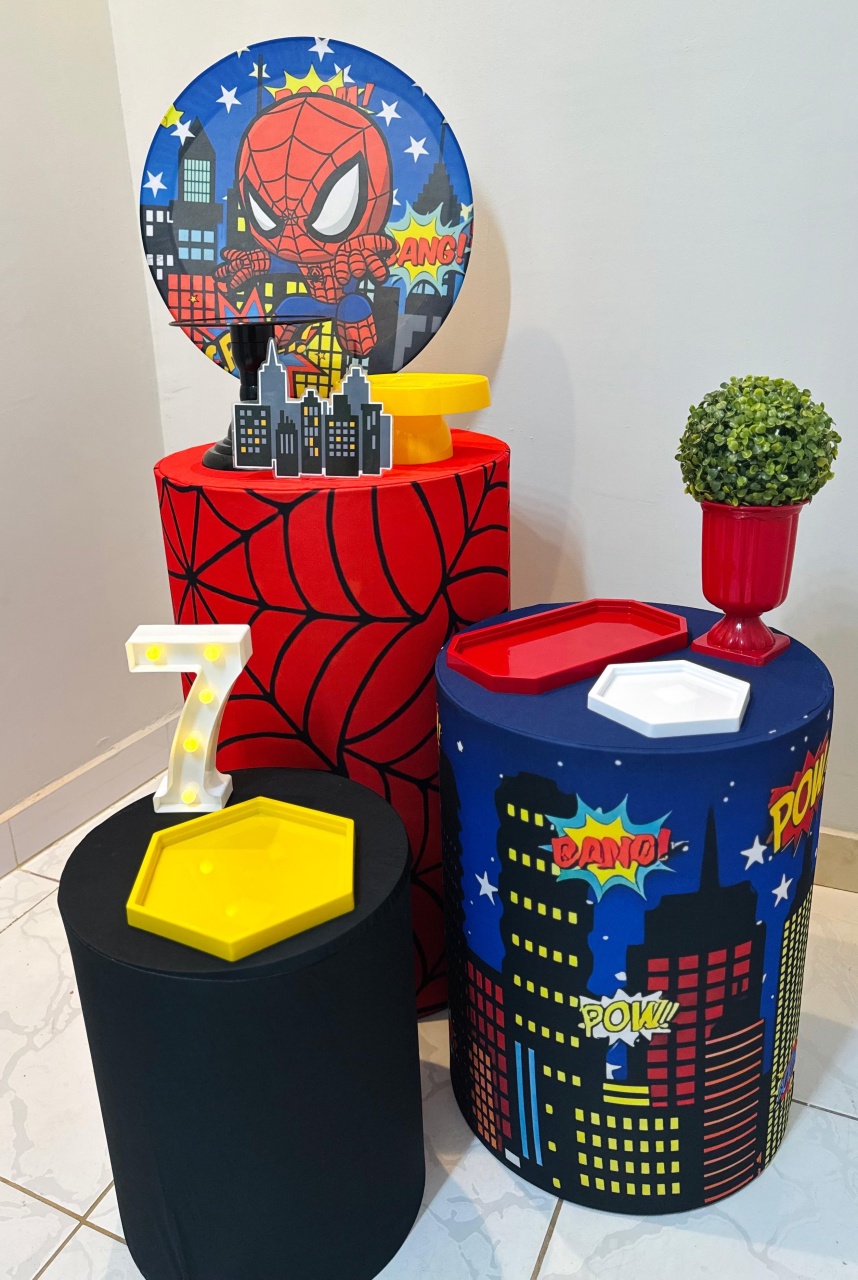 Kit Homem Aranha Baby - Mini Festas
