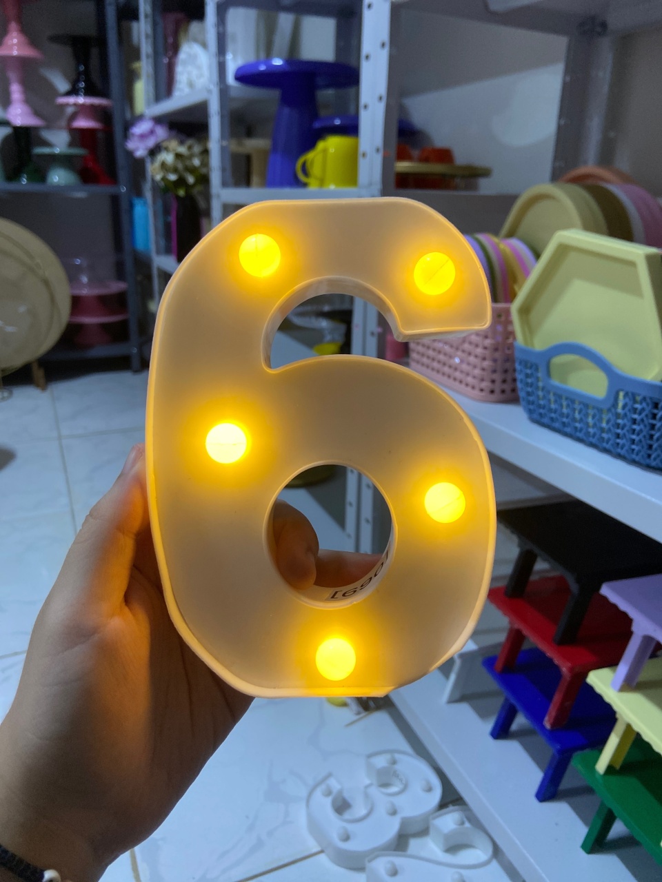 Numero Led 6. - Mini Festas