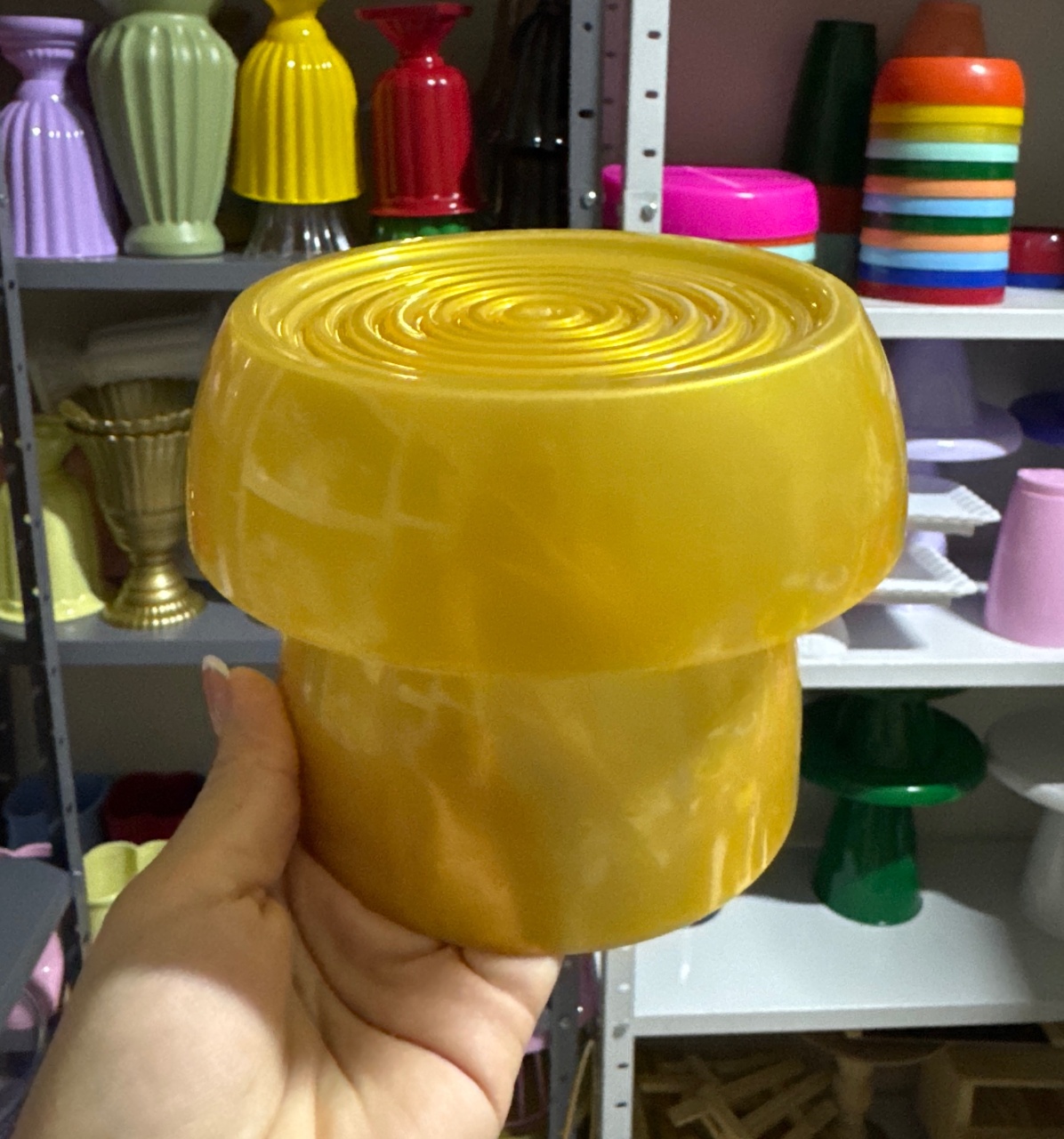 Mini Boleira Caracol Dourada - Mini Festas