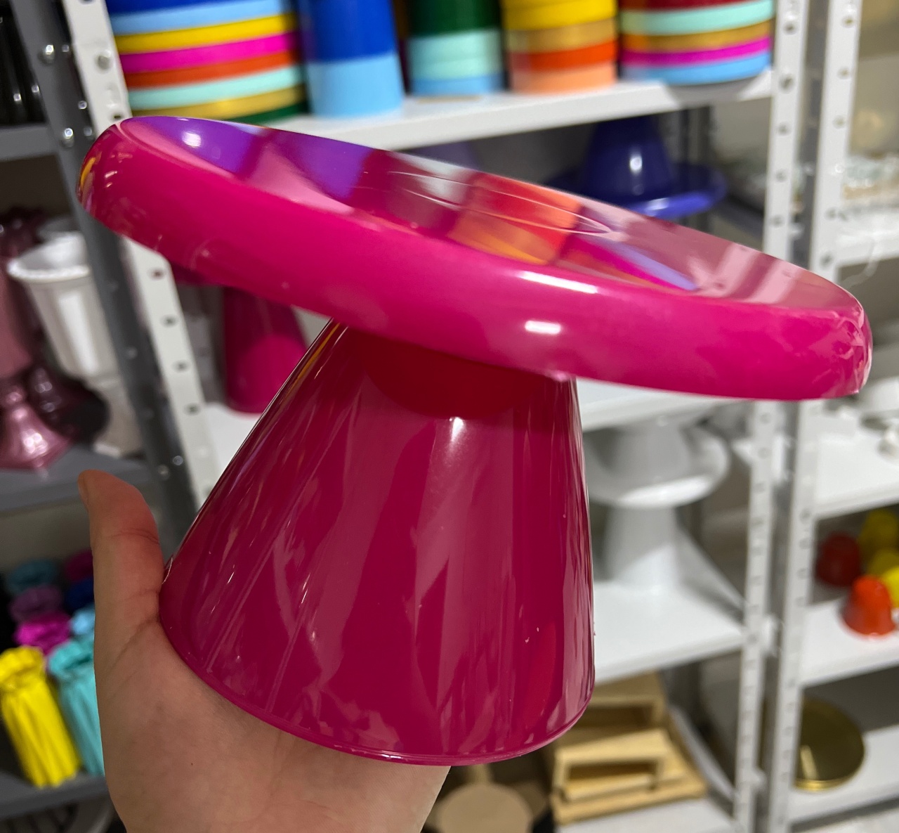 Boleira Cogumelo Magenta P - Mini Festas
